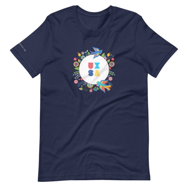 Grey T-shirt with UXSA logo in the middle front